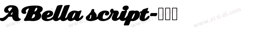 ABella script字体转换